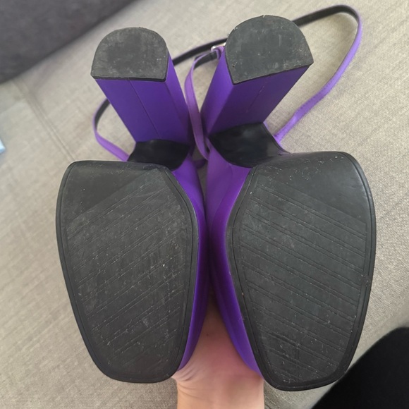 Zara Purple Platform Heels - Picture 2 of 5